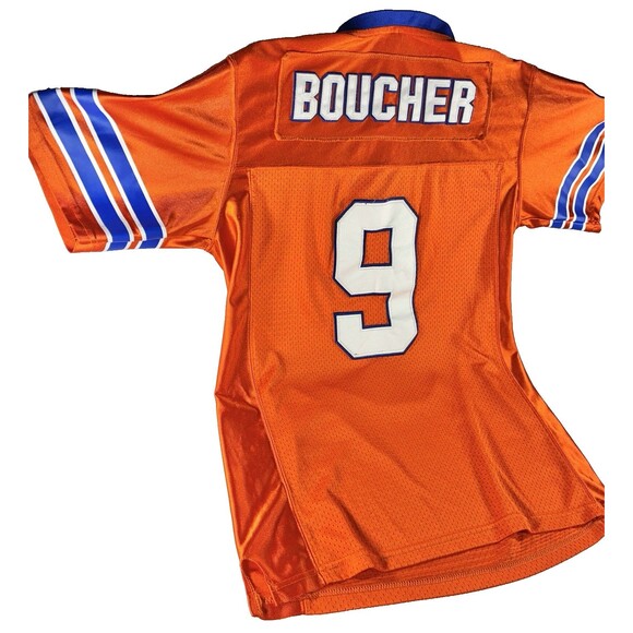 Waterboy Bobby Boucher #9 Mud Dogs 50th Bourbon Bowl Orange Football Jersey - Picture 8 of 12